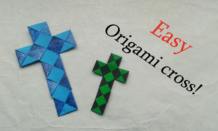 Easy Origami Paperstrip Cross (Tutorial)