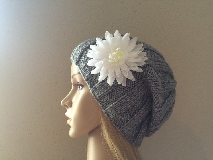 How to Knit a Ribbed Hat, Lilu's Knitting Corner video # 8