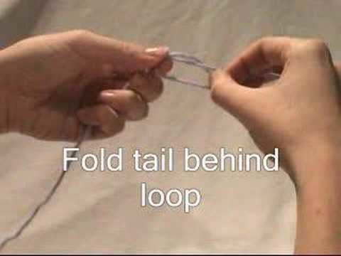 How to Knit - Cast on Knot - Audio and Text Instructions