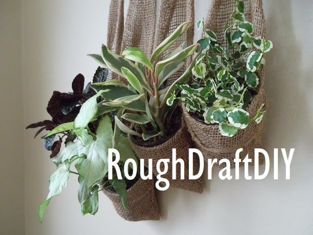 How to make a hanging garden. How to make a vertical garden -- by RoughDraft DIY