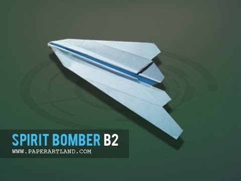 How to make a paper plane that FLIES | Spirit Bomber-B2 ( Tri Dang )