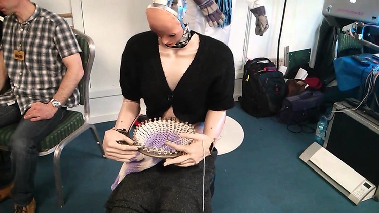 Knitting bot lady
