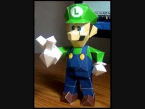 Luigi papercraft