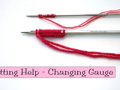 Math for Knitters - Changing Gauge in a Pattern