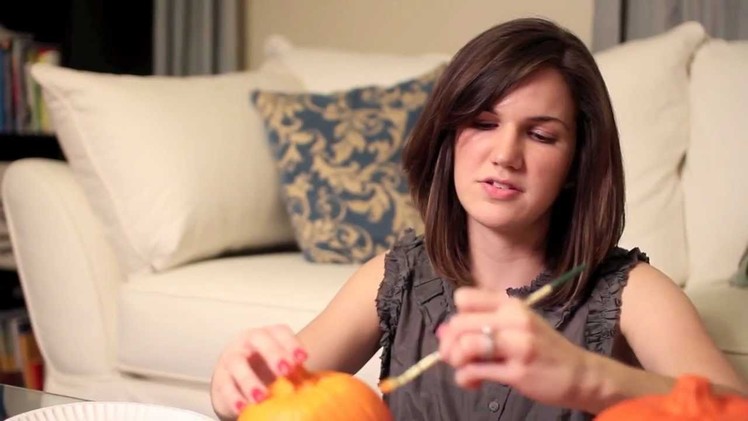 Ombre Painted Pumpkins - Sarah Hearts DIY