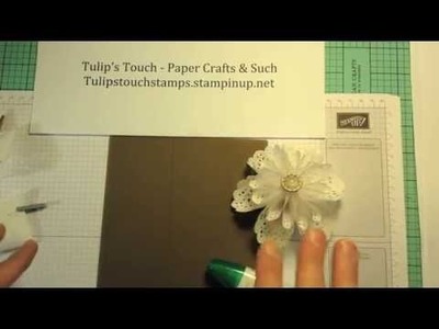 Origami White Tea Lace Paper Doily Flower - Tutorial