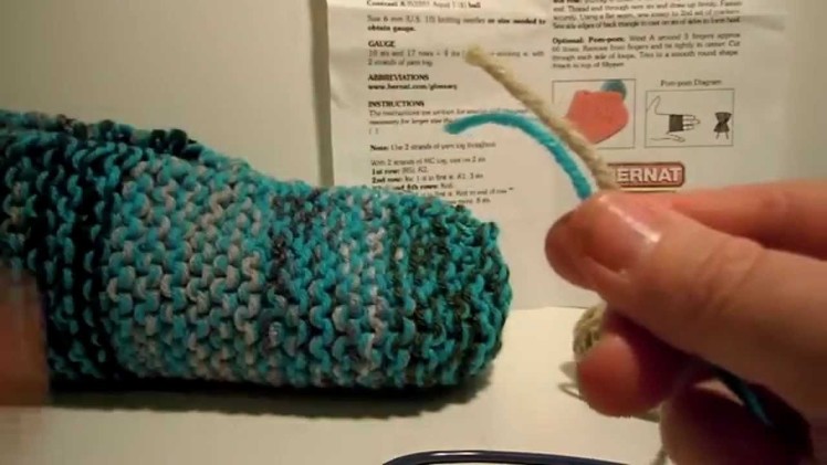 Quick Knit Stash Slippers #2 - Casting On