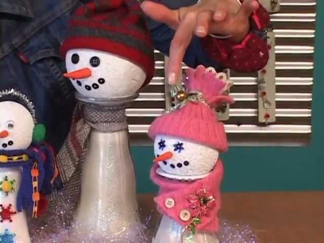 Raggedy Recycled Snowman Craft