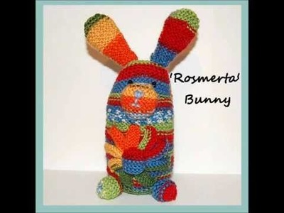 Rosmerta Bobtail Floral DK Yarn Bunny Rabbit Toy Knitting Pattern