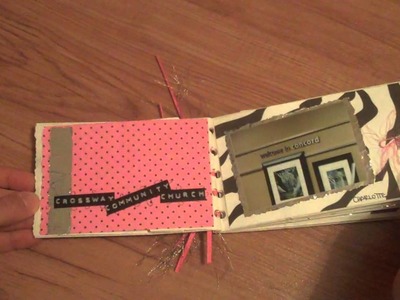 Scrapbook Tutorial - using aluminum foil on your layouts and mini albums - Bling!