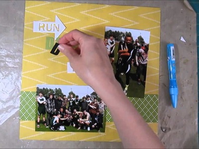 Scrapbooking Process Sports Page without Sports Product