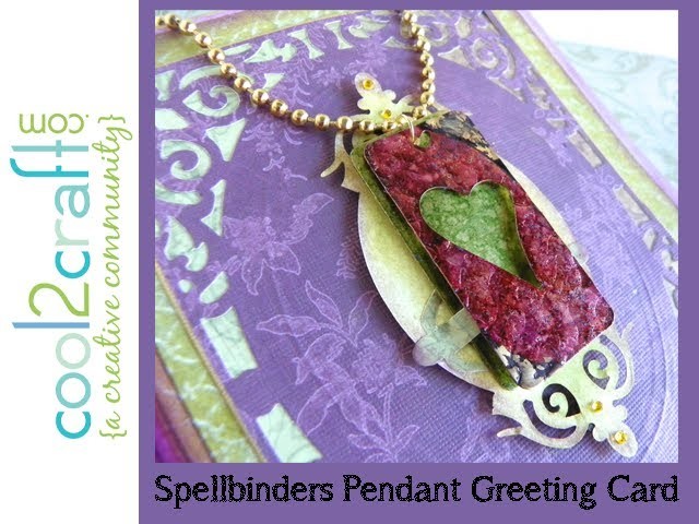 Spellbinders Pendant Greeting Card by Lisa Fulmer - DIY craft