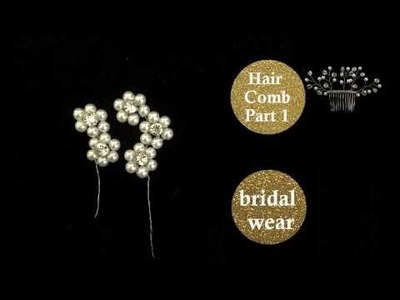 {THERESA} Daisy Spray Part2of2: DIY Bridal Beaded Hair Comb
