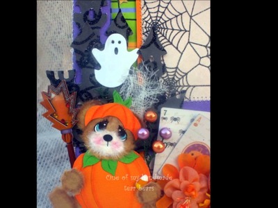 TWAG The working artist group halloween scrapbook tear bear frame