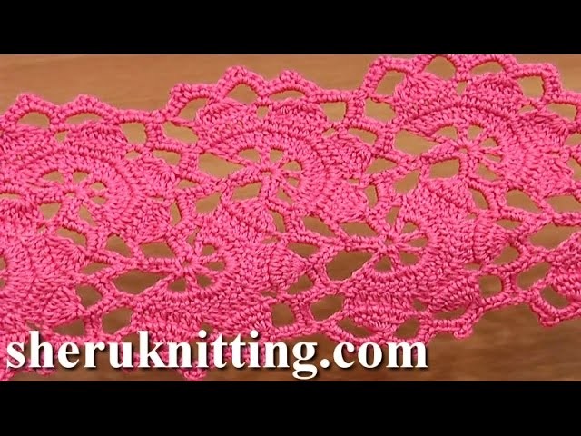 Wide Crochet Lace Tutorial 7 Part 2 of 2 Lace Tape