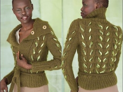 #14 Ribbon Cable Cardi, Vogue Knitting Fall 2011