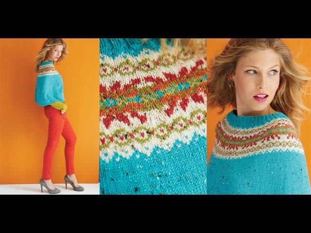 #22 Fair Isle Poncho, Vogue Knitting Holiday 2014