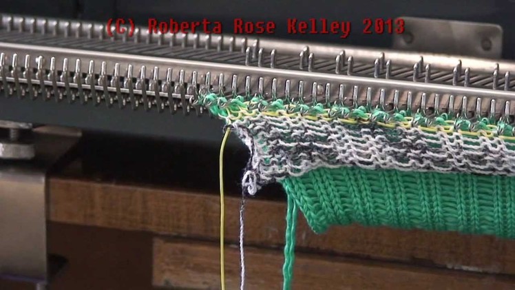 2x1 Mock Rib on the Knitten Kitten SK7