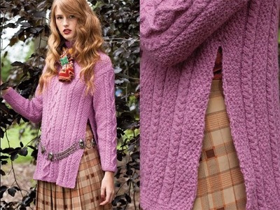 #6 Aran Pullover, Vogue Knitting Fall 2013