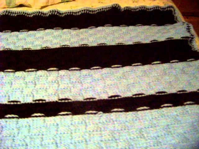 Basket weave crochet blanket part 2 " the finished product"