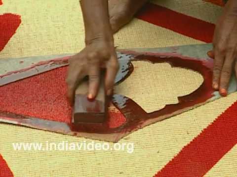 Coir making, coir mat, coconut fibre mat, coloring, craft, hand made, traditional manufacturing