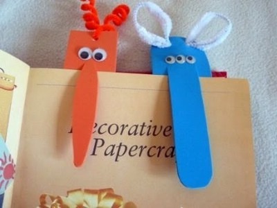 Craft Ideas for Children: Monster Bookmark
