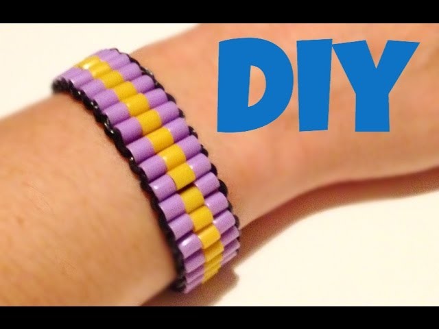 DIY bracciale con elastici e hama beads