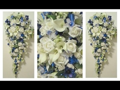 DIY Cascading Bridal Bouquet Idea