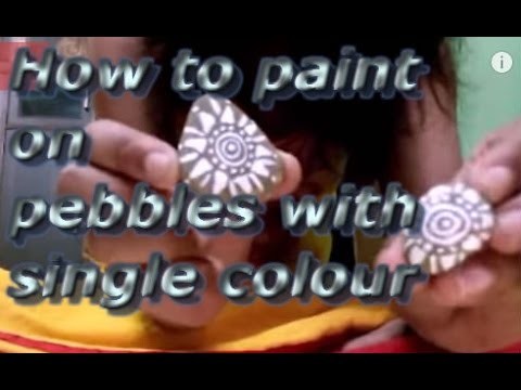 DIY| Easy and simple tutorial of pebble painting | Pebble craft