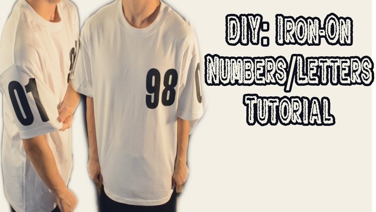DIY: Iron-On Letters.Numbers Tutorial