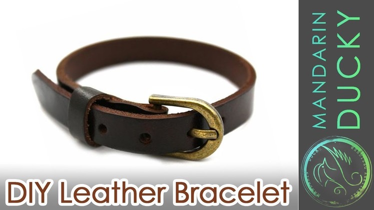 DIY: LEATHER BRACELET [recycling your old boots]