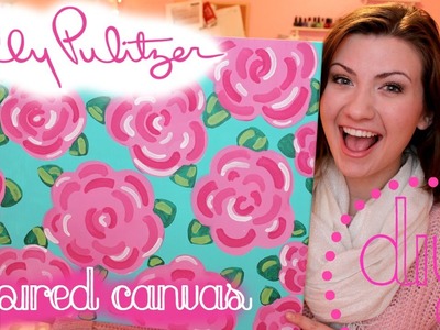 DIY Lilly Pulitzer Inspired Canvas | EASY!