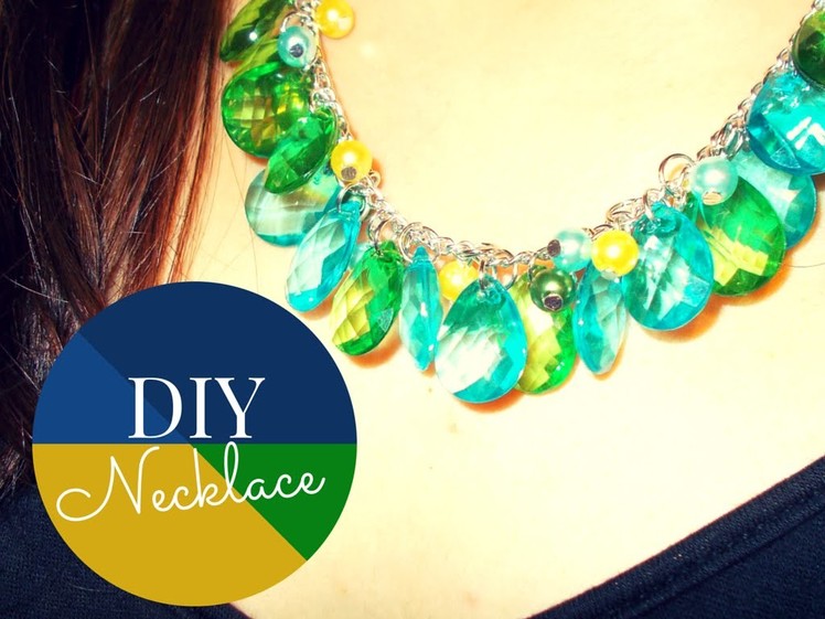 DIY Necklace with Drop Pendants and Beads ~ Jewelry Making Tutorial (with PandaHall elements)