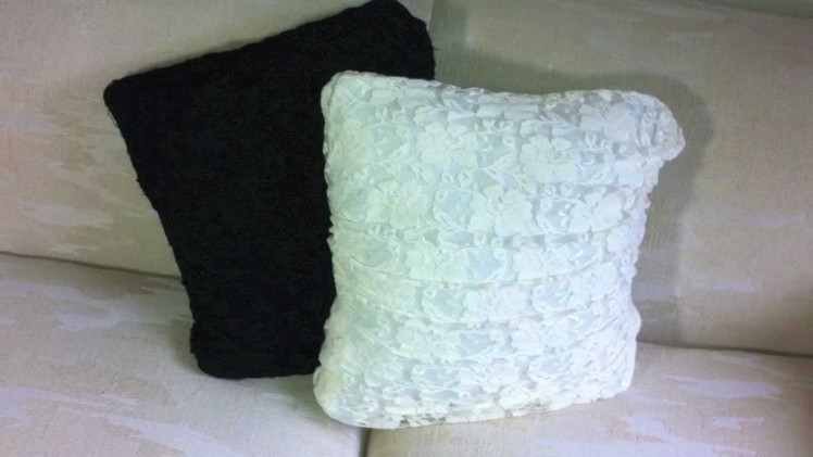 DIY Stylish Pillows! No Sewing Required :)