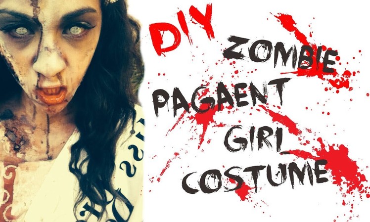 DIY Zombie Pageant Girl Costume♡ Hair, Makeup, & DIY Costume!