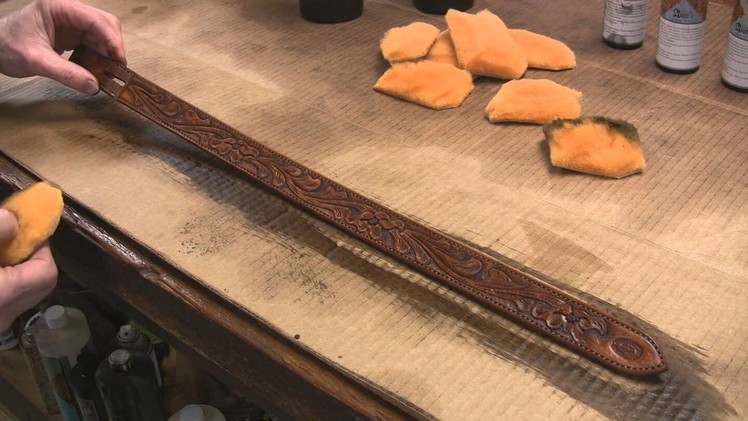 How to Antique Finish Leathercraft Projects
