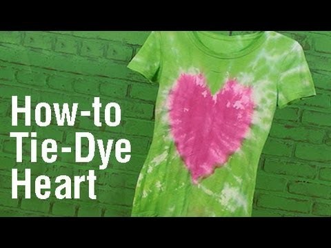 How-To Create a Heart Design Tie Dye T-Shirt!