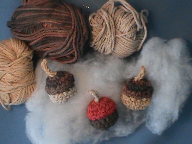 How to Crochet "Acorns"-From (Autumn Harvest Pattern)