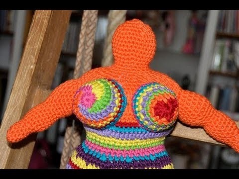 How to Crochet Amigurumi Nana - a tribute to Niki de Saint Phalle * Part 5 * Neck, Head