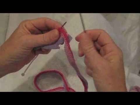 How to Knit with Frilly Yarn by Frilly Scarves by Liz