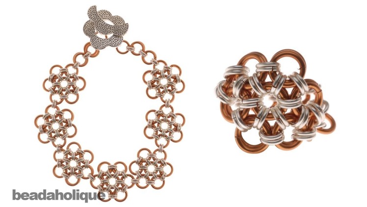 How to Make a Japanese 12-in-2 Chain Maille Bracelet and Ring