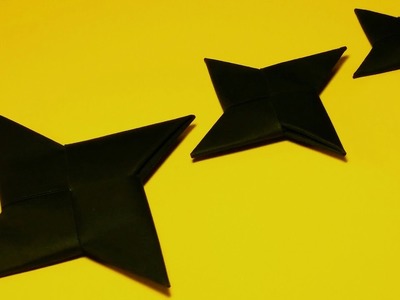 How to make a Paper Ninja Star - Origami Ninja Star Easy - For Beginners