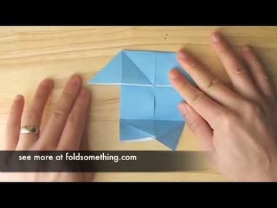 How to make an origami pajarito (small bird) from the pig (boat. windmill) base