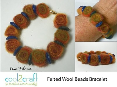 How to Make Needlefelted Wool Beads by Lisa Fulmer DIY Craft