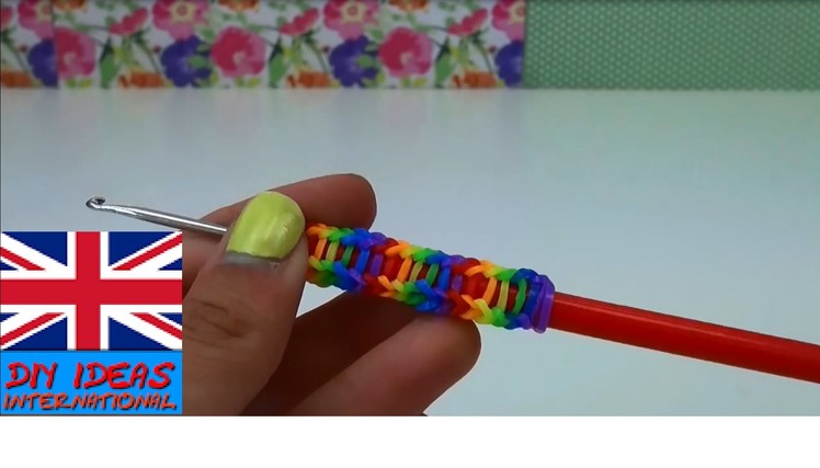 How to make Pencil Grip rubber band. RAINBOW LOOM  - EASY TUTORIALS