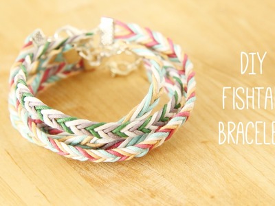 Jewellery Making: How to plait a DIY fishtail braid friendship bracelet tutorial