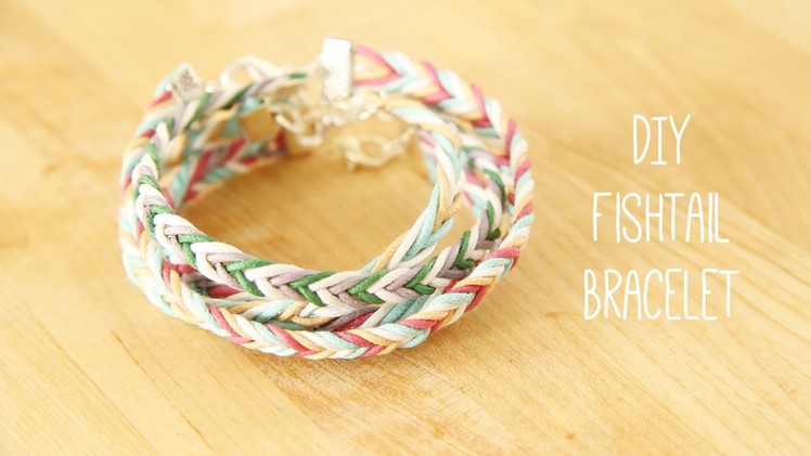 Jewellery Making: How to plait a DIY fishtail braid friendship bracelet tutorial