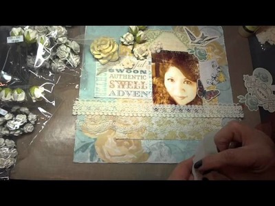 "Just Me" 12x12 Scrapbook Layout and tutorial