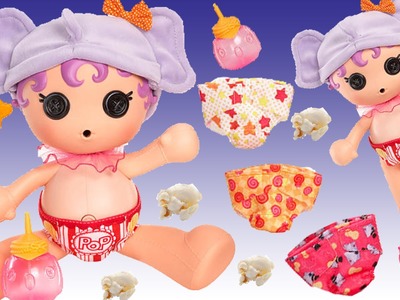 Lalaloopsy Babies Diaper Surprise Peanut Big Top!  She Magically Poops Charms !