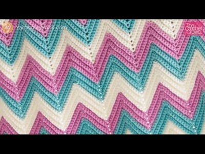 Left Hand: Zig Zag Baby Crochet Blanket